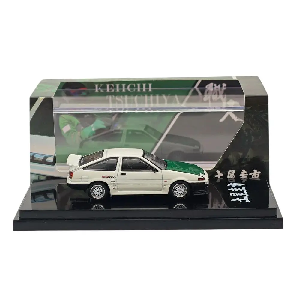 Фото Коллекционная модель автомобиля Hobby HJ64 1/64 для Sprinter Trueno (AE86) Dori Dori Mesh Wheel Drift King HJ646052BDK, литая под давлением, миниатюрная коллекционная модель №1