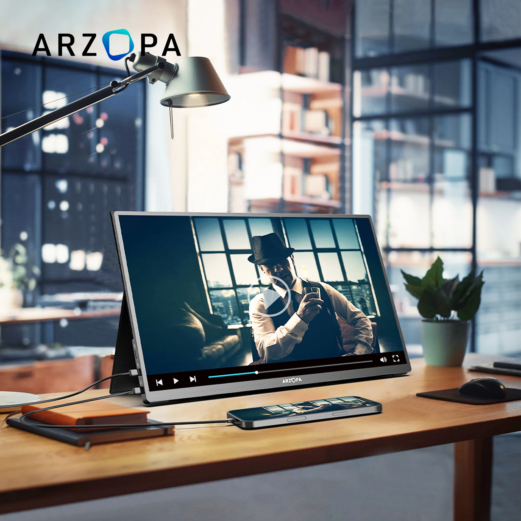 Фото Arzopa Лидер продаж IPS HDR 2K 2560*1600 ПК Портативный геймер IPS 16-дюймовый удлинитель экрана ноутбука №1