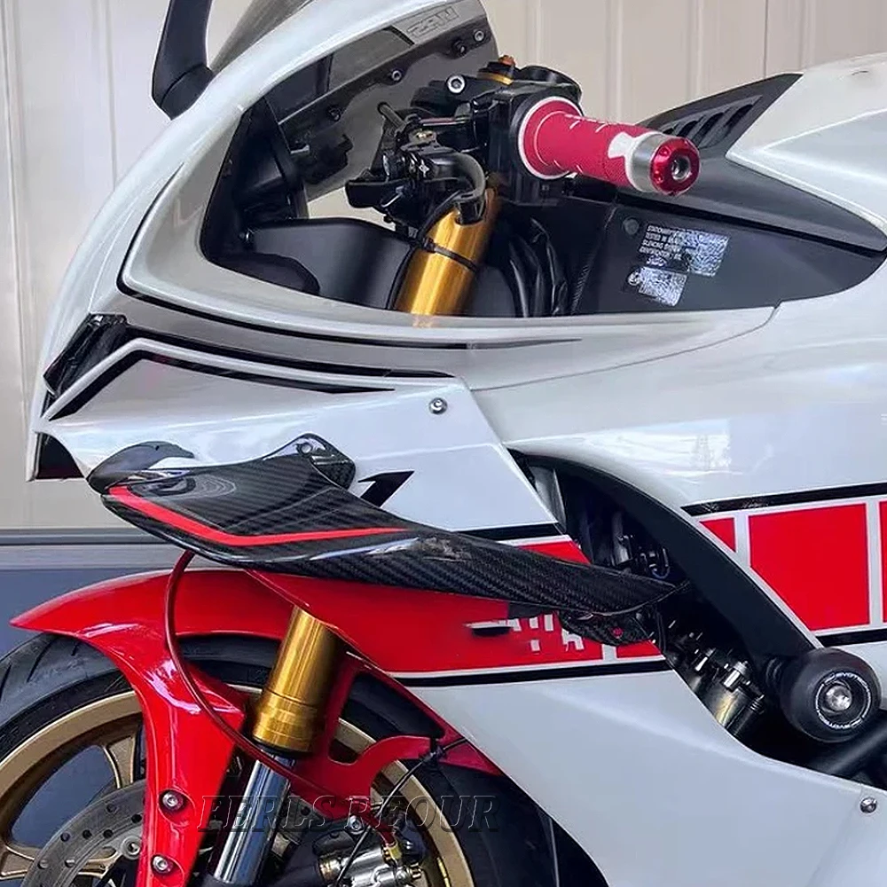 Фото Для Yamaha YZF R1 2020-2025 YZF R1 R1M 2020-2025 аксессуары для мотоциклов обтекатель с фиксированным крылом небольшой спойлер на крыло аэродинамическое крыло №2