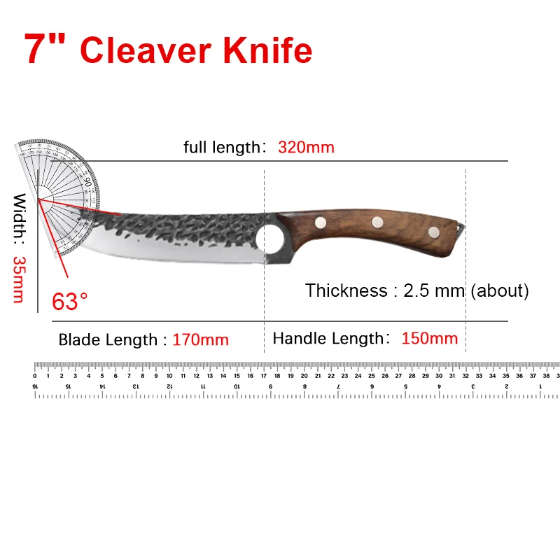 Нож для косточек из нержавеющей стали универсальный шеф-нож ручной работы