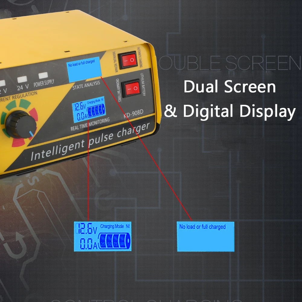 Полностью автоматическое автомобильное зарядное устройство для