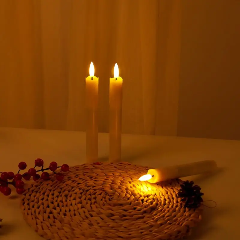 

Светодиодная коническая свеча 6,5 дюймов цвета слоновой кости