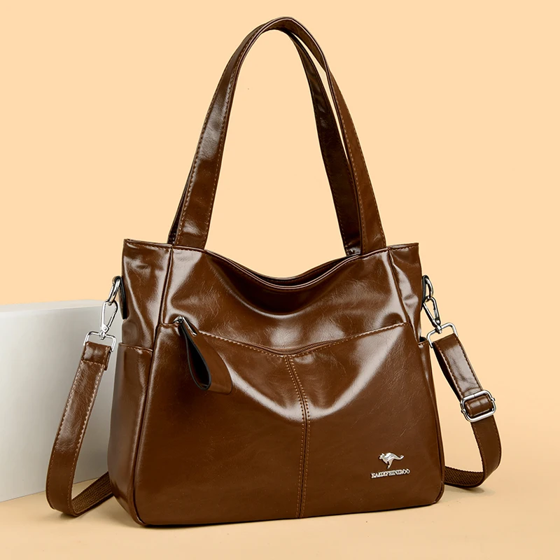 Качественные женские кожаные сумки с верхней ручкой женская сумка через плечо