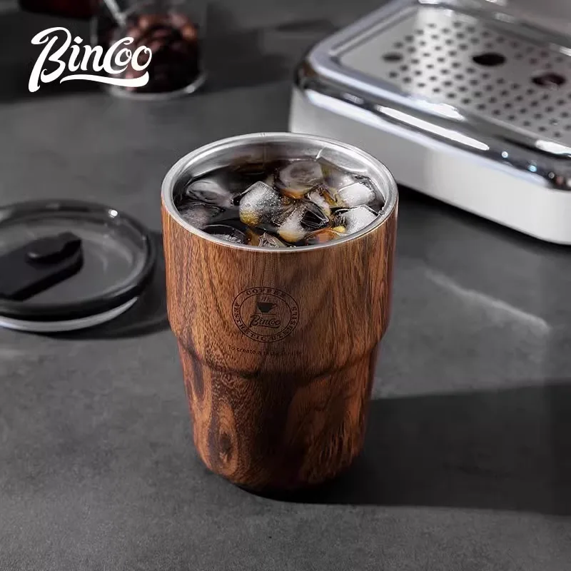 Кофейная чашка с текстурой древесины американская мужская и женская