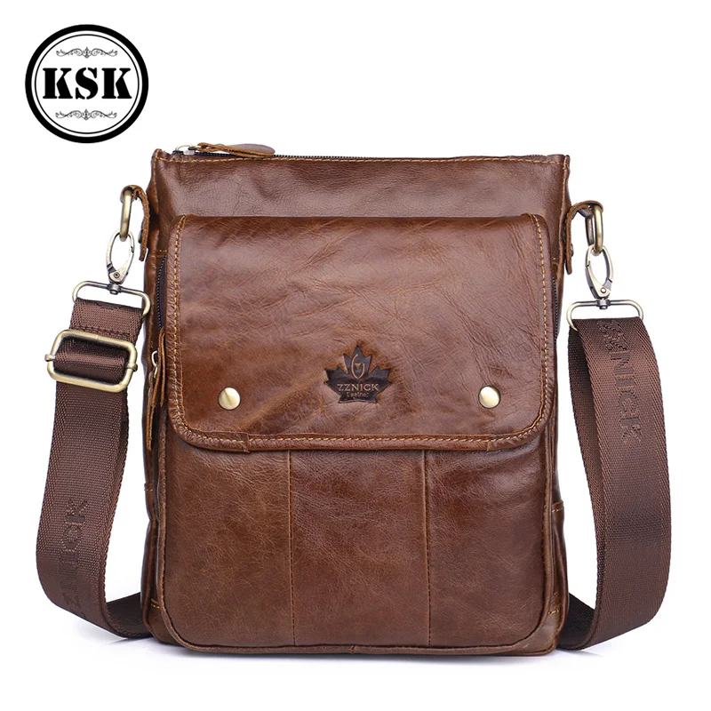 

Men's Bag Messenger Bag High Quality Luxury Shoulder Bags For Men Fashion Flap Leather Crossbody Bags KSK