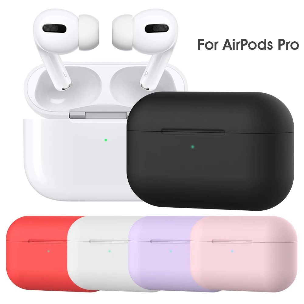 

Soft Silicone Cases For Apple Airpods Pro Protective Bluetooth Wireless Earphone Cover For Apple Air Pods Charging Box Bags