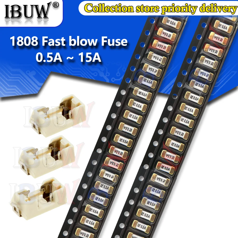 

Предохранители IBUW Fast blow Fuse 1808 0.5A-15A