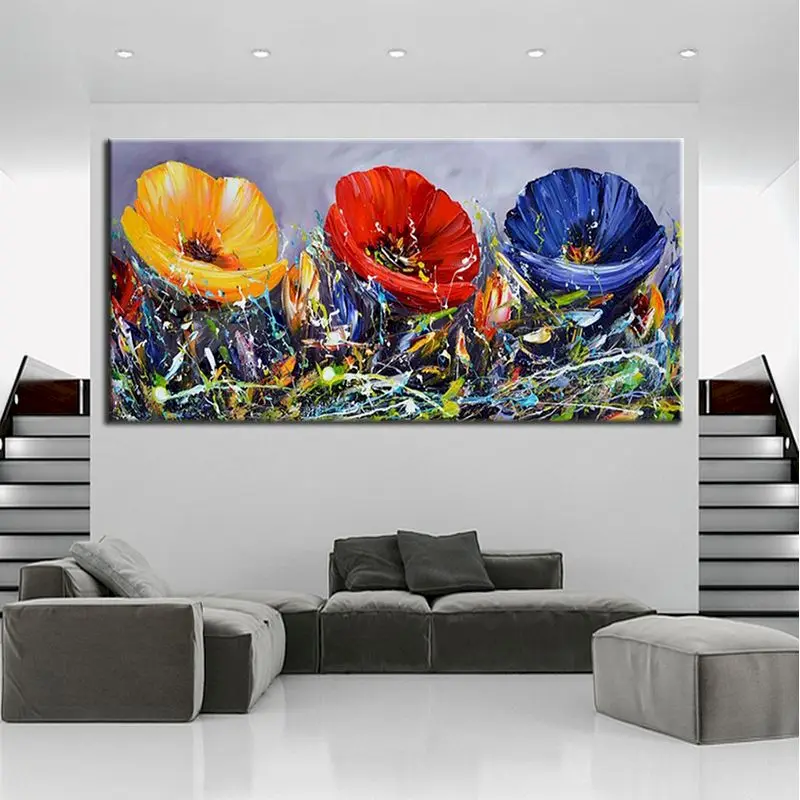 

CHENISTORY 60x120cm Painting By Numbers Color Flowers Drawing On Canvas Handpainted Gift Picture By Number Kits Home Decor