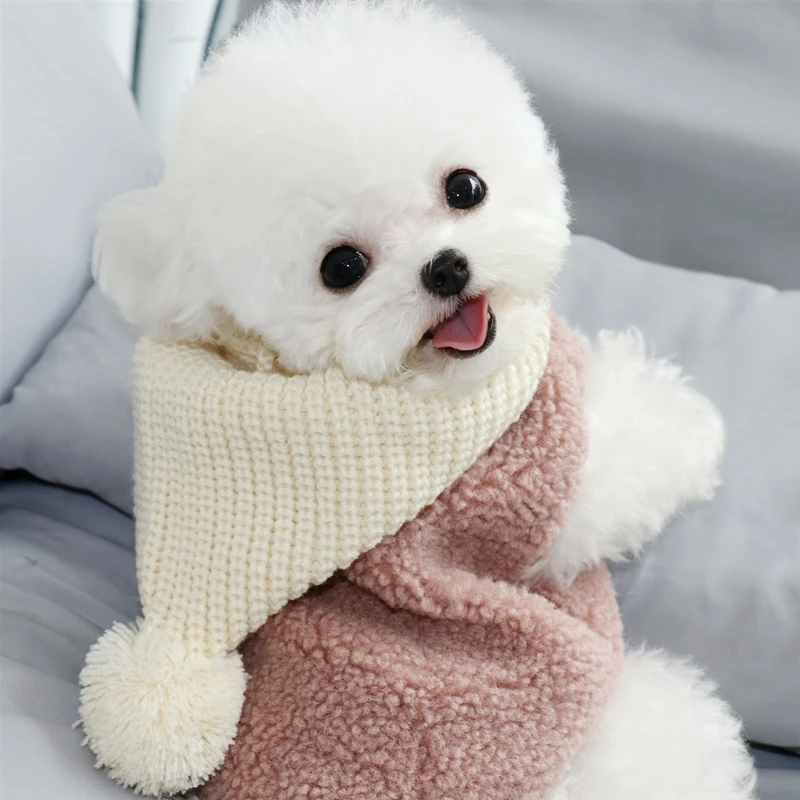 

Winter Pet Dog Clothes Fashion Plus Velvet Warm Lamb Fleece Hoodie Vest Coat Small and Medium French Bulldog Chihuahua Clothing