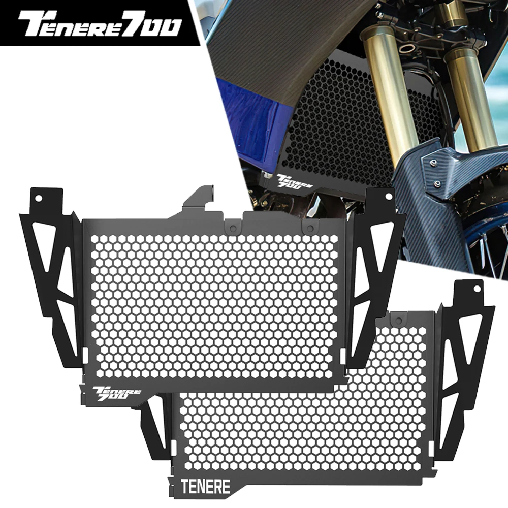 

Для Yamaha Tenere700 TENERE 700 World Raid 2022 2023 Новый Мотоцикл CNC Alumiunm радиатор решетка крышка Защитная защита