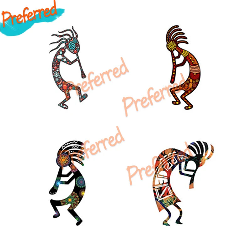 Красивые наклейки Kokopelli автомобильные наклейки Автозапчасти устойчивые к царапинам водонепроницаемые бамперы багажник Декор мотоцикл виниловые наклейки