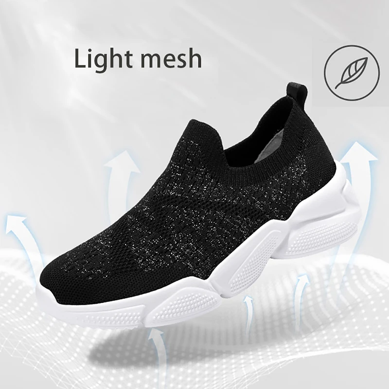 Новые кроссовки Женские для бега Сетчатые дышащие Нескользящие женские на