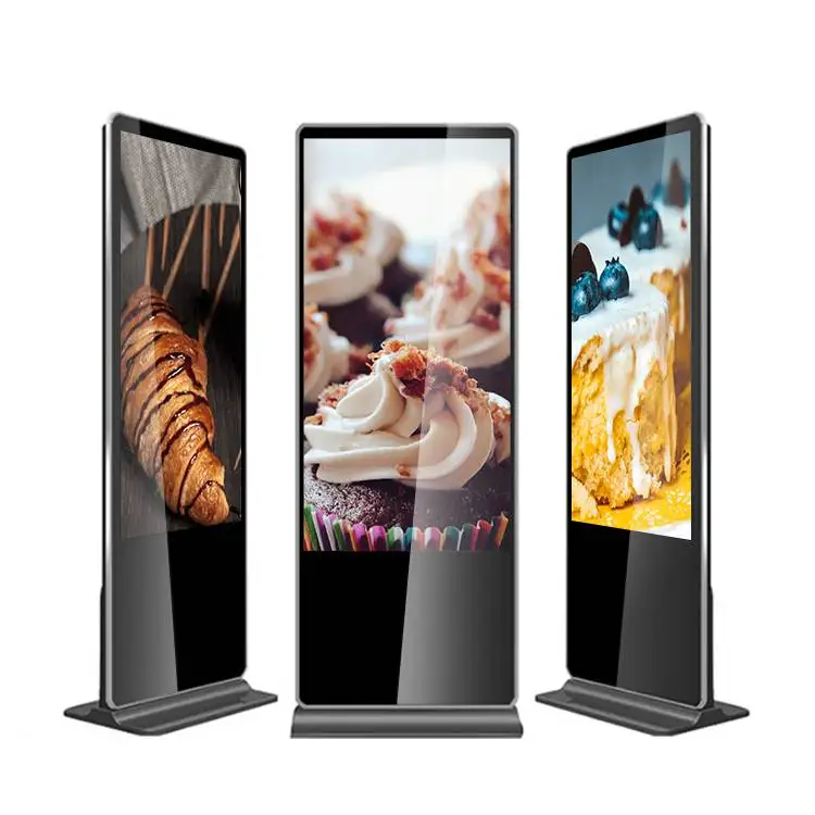 

43 55 Inch Lcd Floor Stand Advertising Player Touch Media Display Monitor Equipment Digital Signage Totem