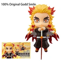 genuine good smile rengoku kyoujurou nendoroid q version demon slayer anime model 10cm collection action figure toys gifts