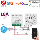 Умный светильник ель света Tuya ZigBee, 16 А, двухстороннее управление сделай сам через Smart Life, Alexa Google Home Alice