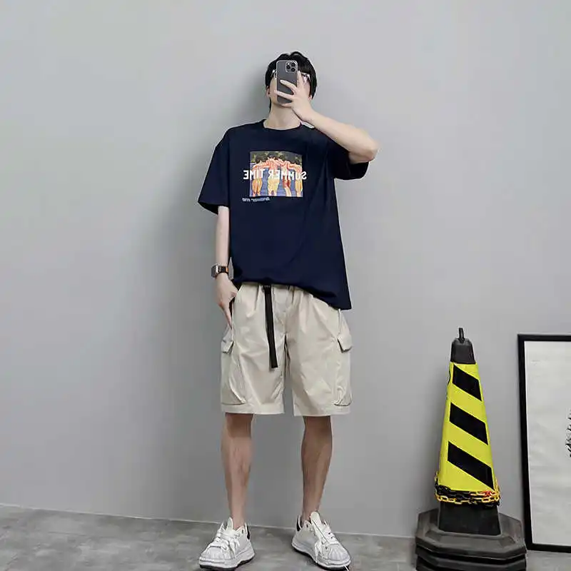 PgUp летние уличные Водонепроницаемые шорты для мужчин и женщин Свободные прямые