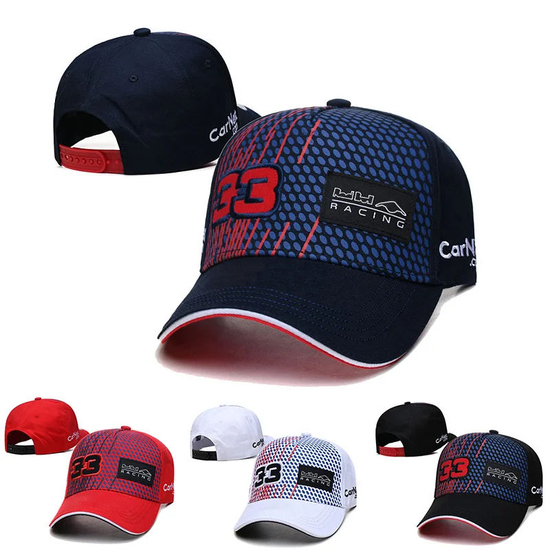 

high quality Verstappen 33 F1 racing baseball cap cotton embroidered snapback outdoor decorate hats Unisex Business car gift