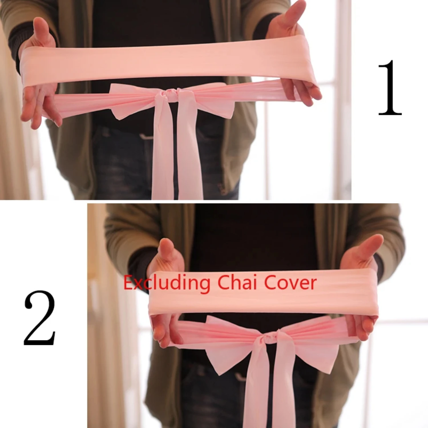 25pcs Satin Spandex Chair Cover Band Ribbons Tie Backs Party Banquet Decor Wedding Decoration Knot Sashes