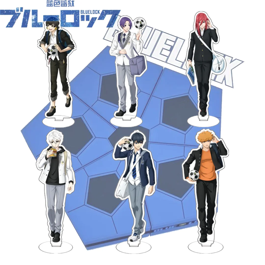 

Cartoon BLUE LOCK Anime Figures Cosplay Acrylic Double-Sided Stands Model New Creative Desk Decor Standing Sign Props Fans Gift