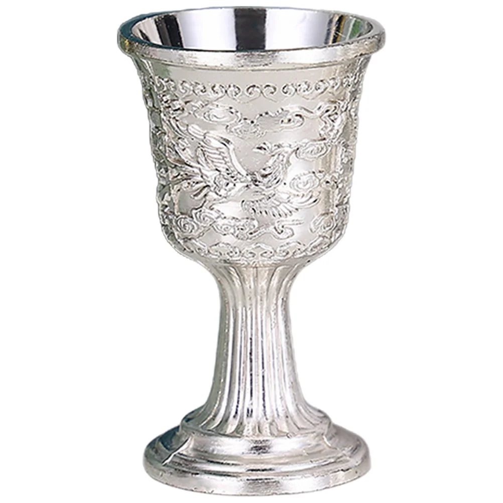 

Cup Chalice Goblet Metal Glasses Vintage Goblets Embossed Shot Gothic Medieval Toasting Martinistyle Engravedold