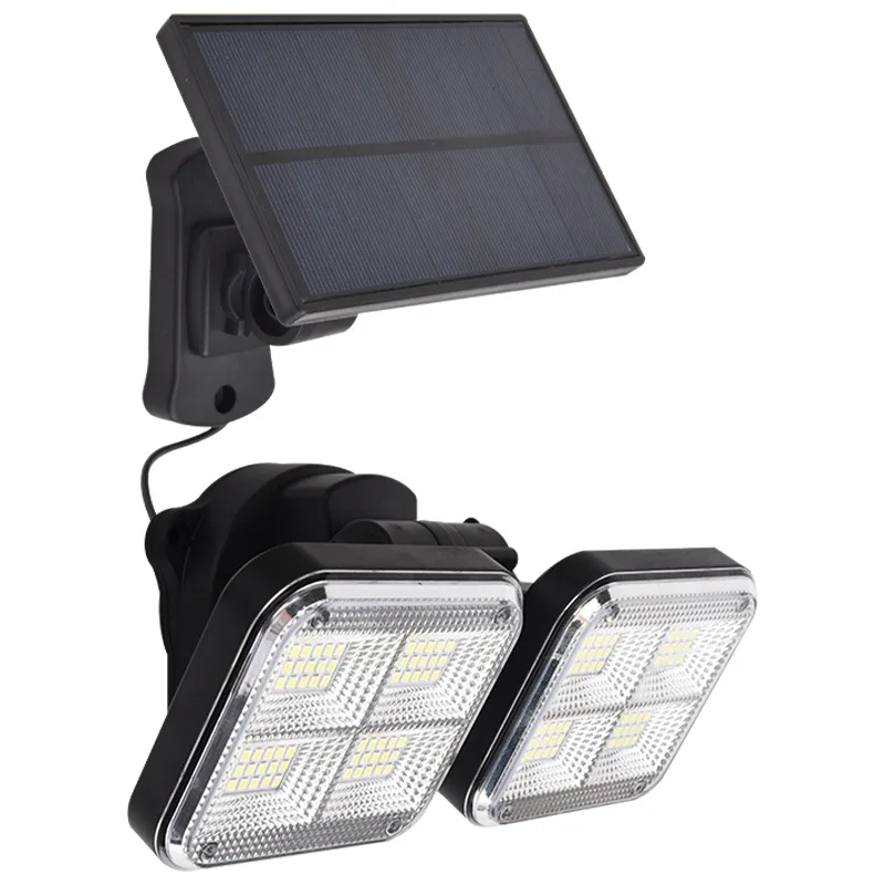 

Solar Led Light Outdoor Motion Sensor 20w 120 LED IP65 Waterproof Adjustable Head Wide Lighting Angle Solar Garden Light