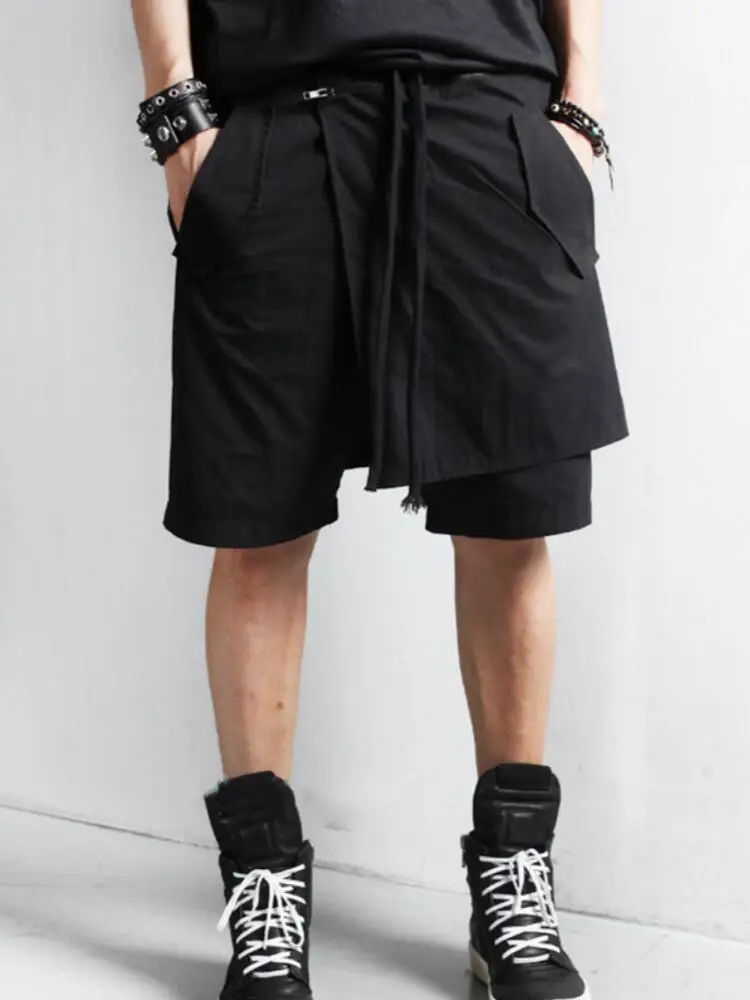 

Летние мужские новые модные индивидуальные универсальные повседневные Асимметричные съемные пятиконечные брюки большого размера 27-44