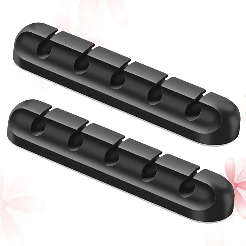 

2pcs Useful Durable Portable Cable Organizer USB Cable Holder for Office Vehicle