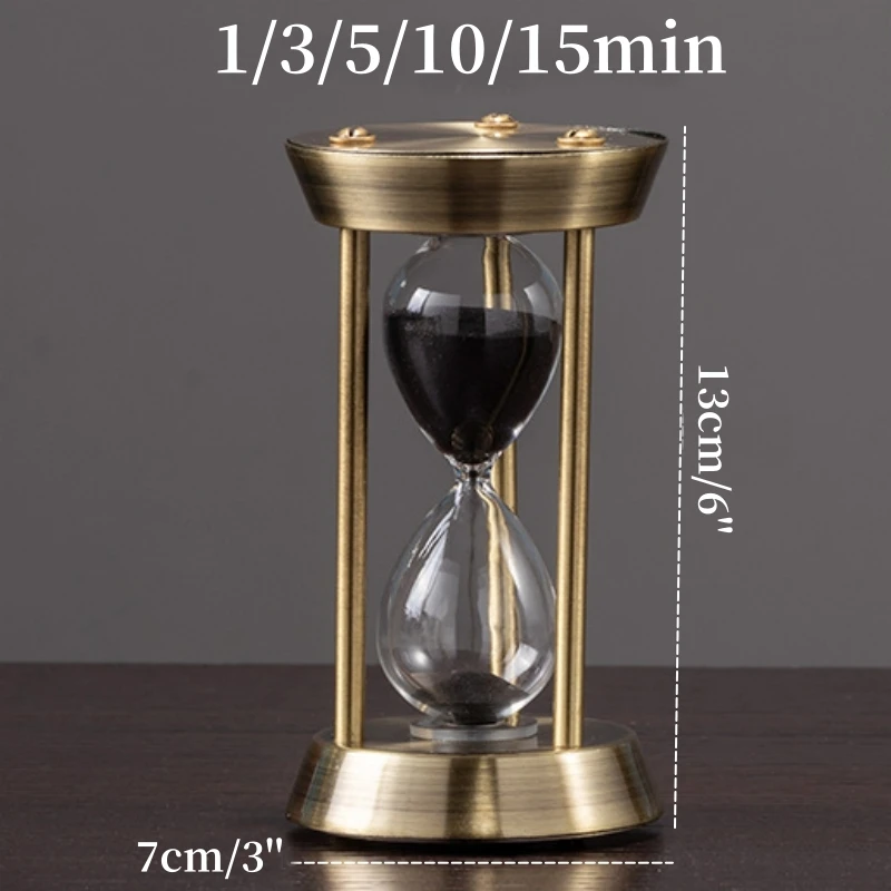 

Металлические песочные часы в скандинавском стиле с таймером, 1/3/5/10/15 минут