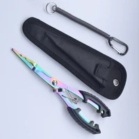 multi purpose fishing pliers with lanyard sheath lure pliers hook removers fishing gear accessories
