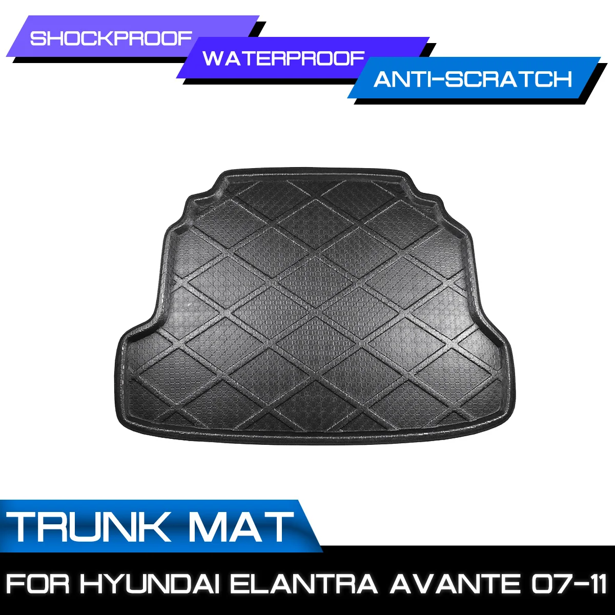 

Автомобильный напольный коврик, ковер для Hyundai Elantra Avante 2007 2008 2009 2010 2011, задний багажник, противогрязевая крышка