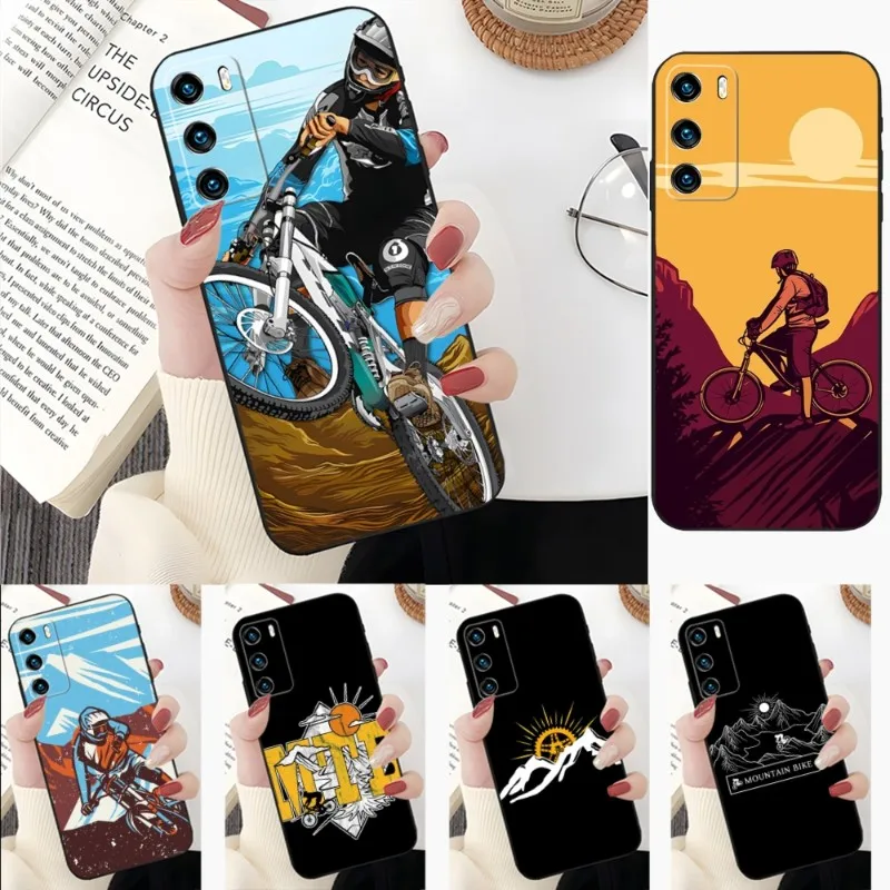 Чехол для телефона с горным велосипедом MTB Honor 50 50Pro 30 20 10 I Pro S SE V40 V30Pro V20 V9 V8 X30 X20 X10