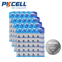 pkcell 100pcspack cr927 927 dl927 br927 ecr927 5011lc button cell battery 3v lithium coin cell