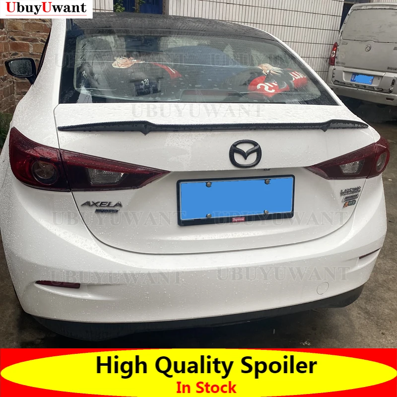 

Для Mazda 3 Axela GT Style 2015 2016 2017 2018 Автомобильная искусственная ABS пластиковая краска цветной задний спойлер багажника