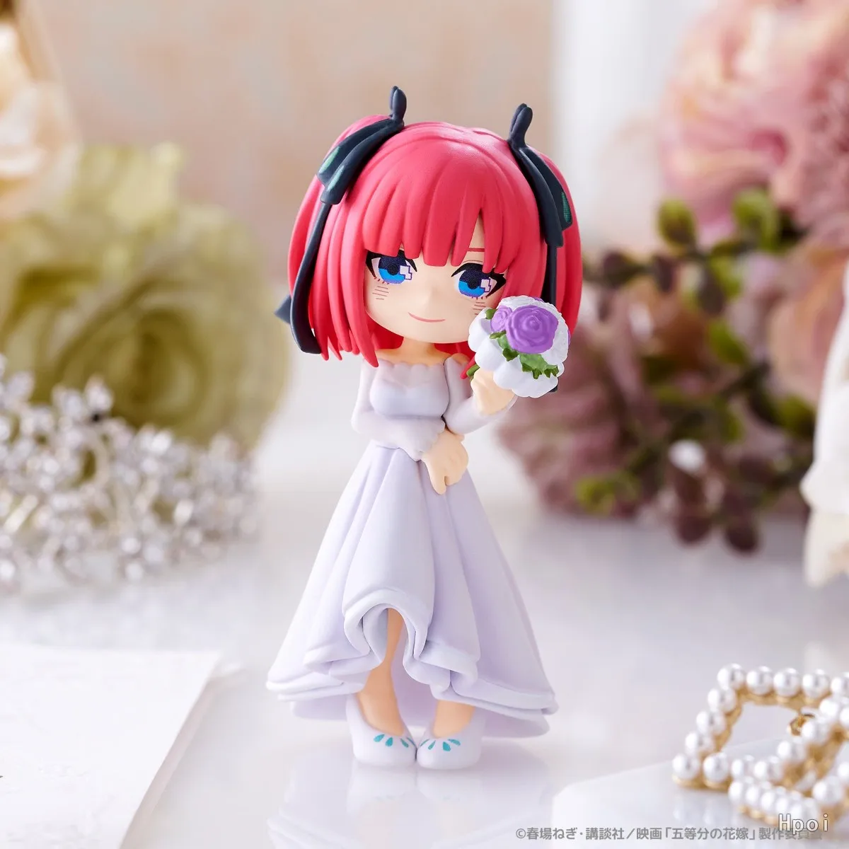 Фото В наличии оригинальный Bushiroad Creative Palverse Gotoubun No Hanayome, полный комплект свадебного платья, аниме для девочек, фигурки Waifu, модель игрушки №3