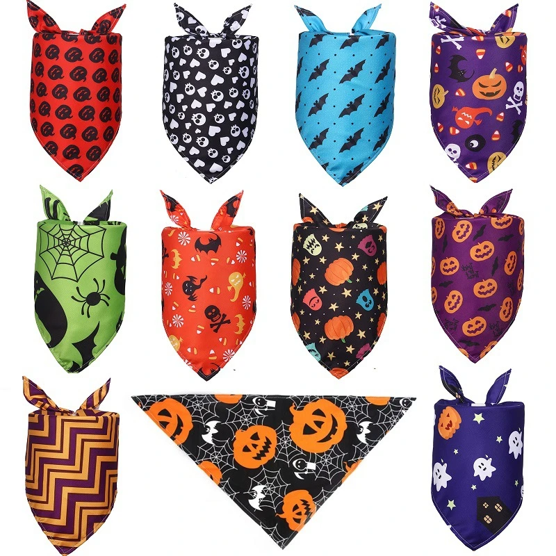 

Банданы для собак, аксессуары для Хэллоуина, шарф для домашних животных, маленькая кошка, щенок, украшение для дома, костюм для улицы, товары ...