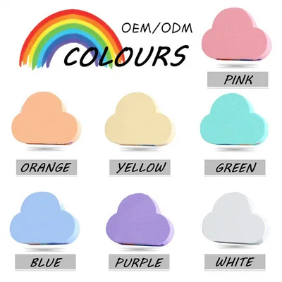 

110g Clouds Rainbow Bath Salt Natural Skin Care Bath Salt Exfoliating Moisturizing Bubble Bath Bombs Ball For Adults Kids