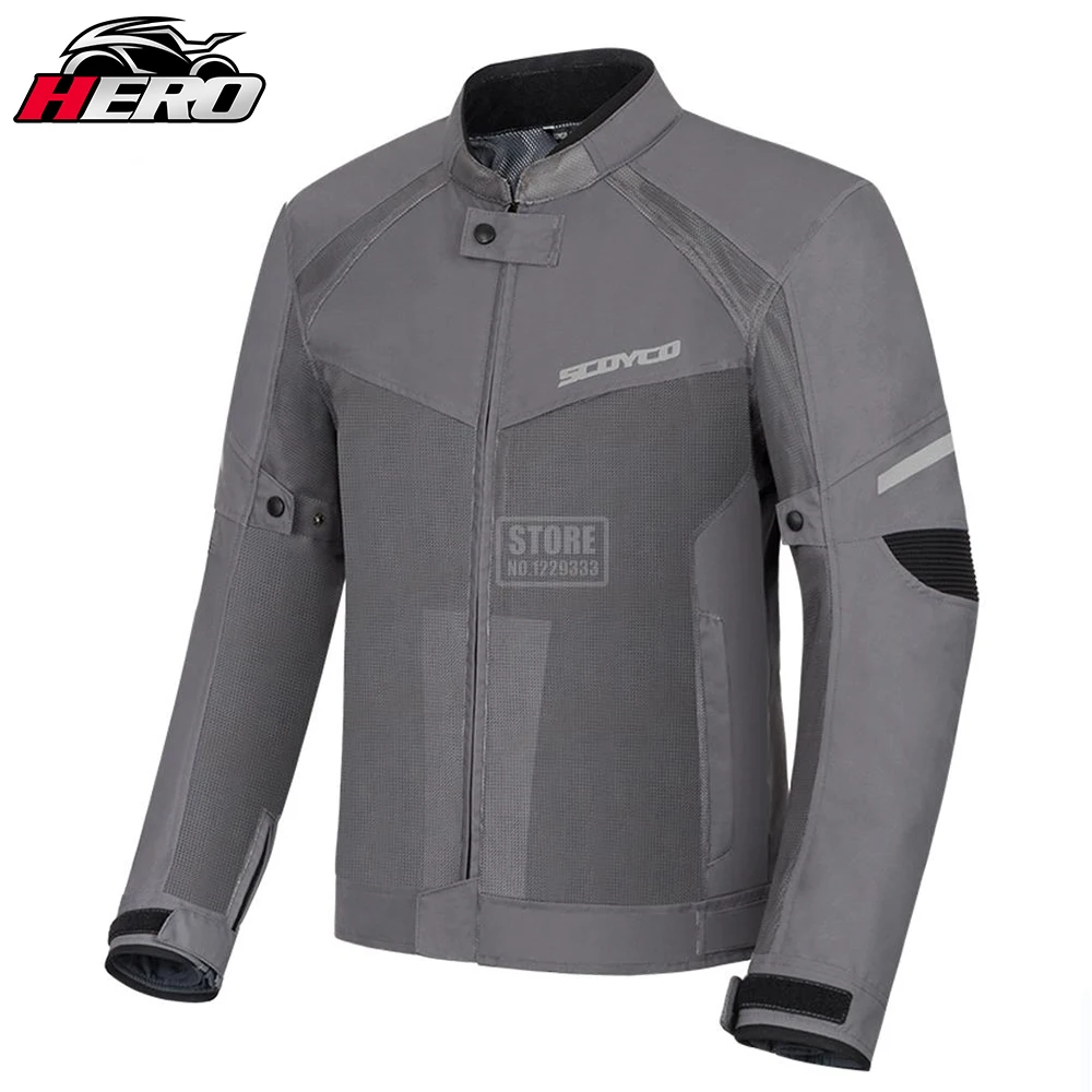 

2023 Breathable Mesh Motorcycle Jacket Men Summer Moto Motocross Cycling Clothes Motorcycle Multi-Pocket Wear Resistant Pants