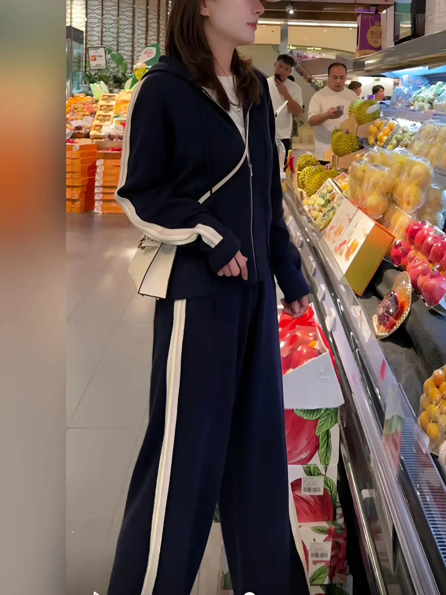 Синий спортивный комплект для отдыха больших размеров женский 2024 новый вестерн