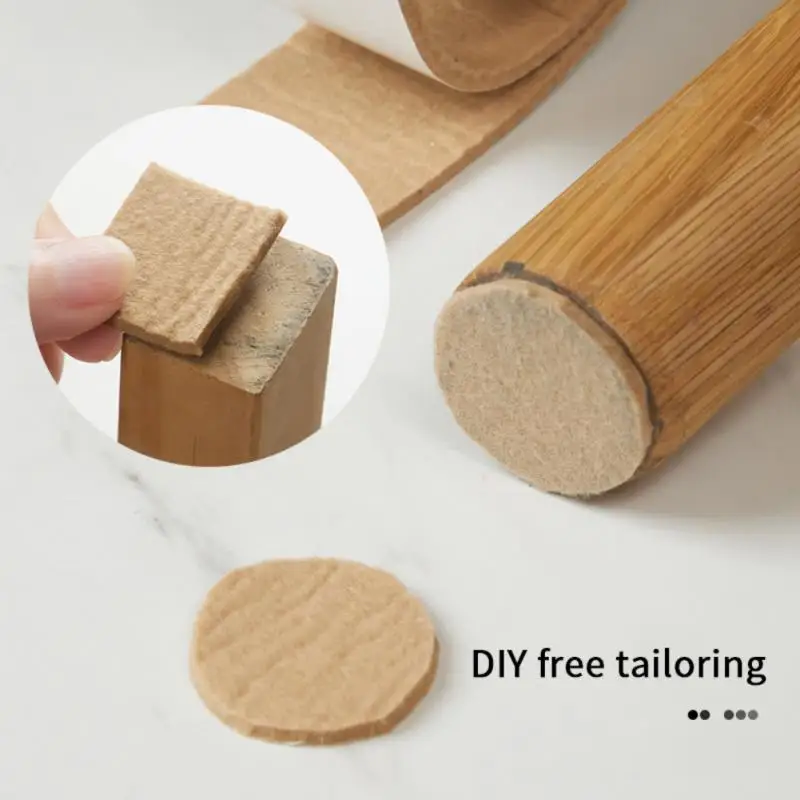 

1 м Противоскользящий войлочный защитный коврик для ножек мебели износостойкий коврик для ножек дивана стула самоклеящийся напольный ковр...