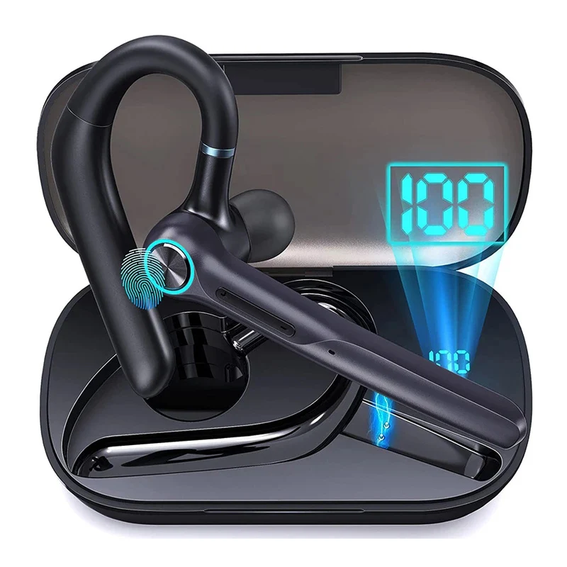 

Деловые Bluetooth-наушники Tws с ушным крючком и цифровым дисплеем