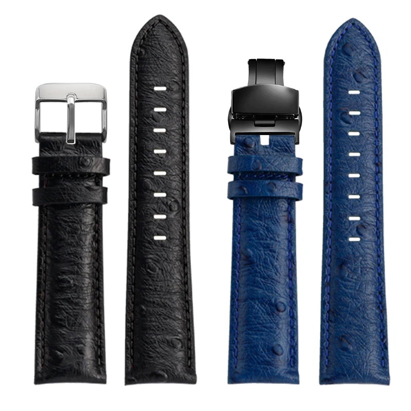 Ремешок мужской для часов универсальный браслет из воловьей кожи с рисунком