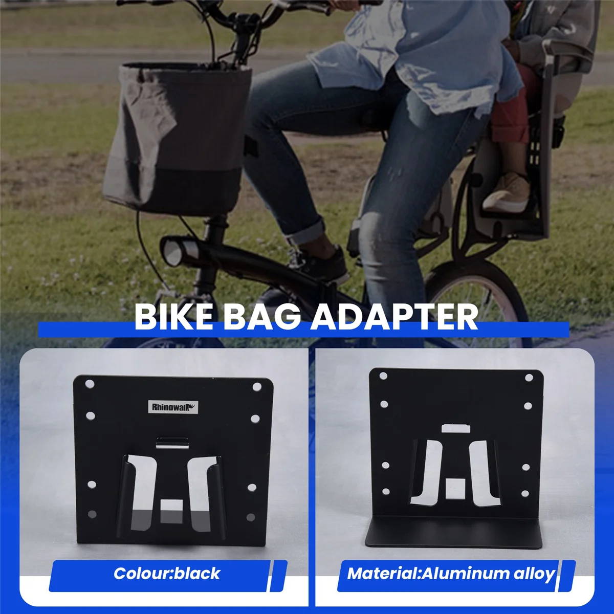 Адаптер для велосипедной сумки Rhinowalk из алюминиевого сплава Brompton складная