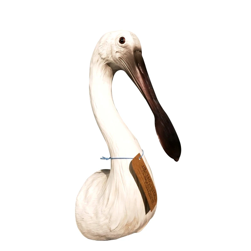 Настенная полимерная статуя страуса абстрактная водная птица бюст дикие