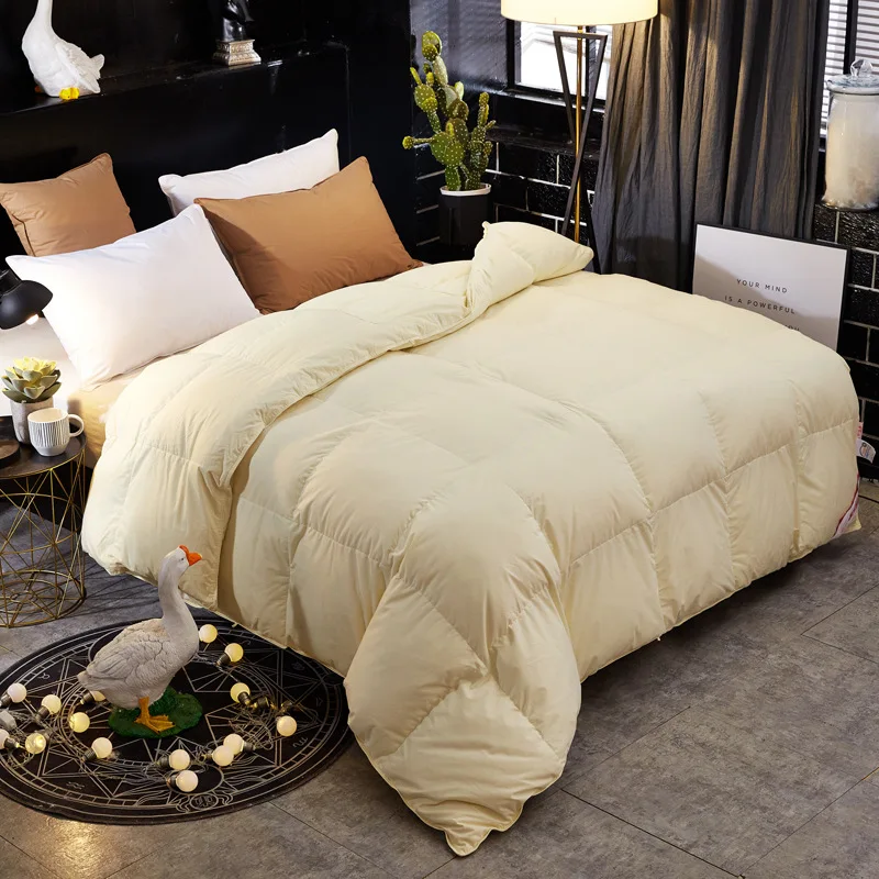 

Single Blanket Queen King Couple Bed Quilt Nordic FillingWinter Comforters 95 % White Goose Duck Down Duvets Quilt Double Duvet