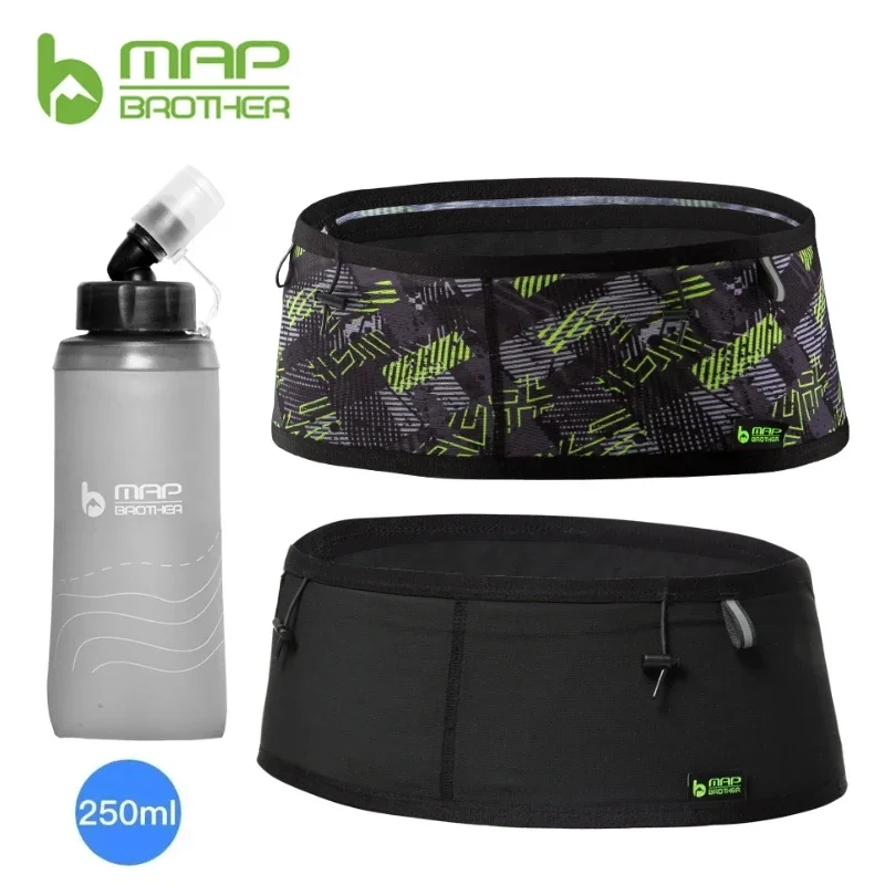 Плетеная эластичная Спортивная поясная сумка MAP BROTHER W1001 250 мл пояс для бега в