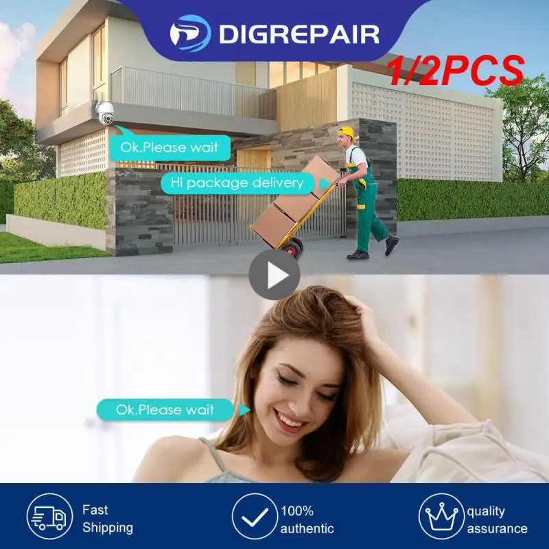 

1/2PCS WIFI IP Camera Outdoor Security Color Night 2MP Wireless Video Surveillance Cameras Smart Human Detection iCsee