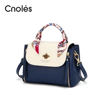 cnoles bee women shoulder bag handbags purses cowhide crossbody bags fashion ladys top handle bags 2022