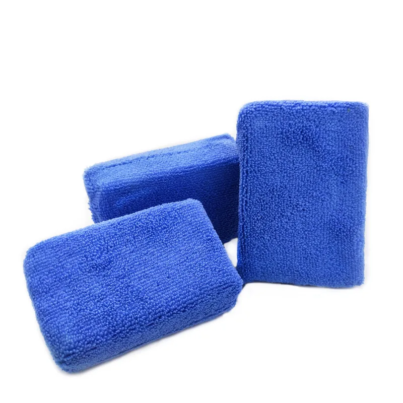 10pcs Rectangle Foam Car Wax Applicator Scratch-Free Microfiber Applicator Pads Wax Sponge For Car Detailing