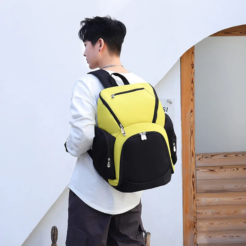 

2023 New Leisure Trend Fashion Color Contrast Backpack For Men And Women 9031-1