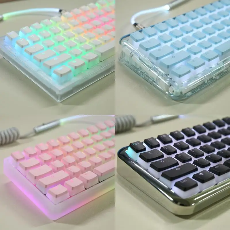 Milk White Pink Black Gh60 Poker 87 Tkl 104 108 Ansi Iso